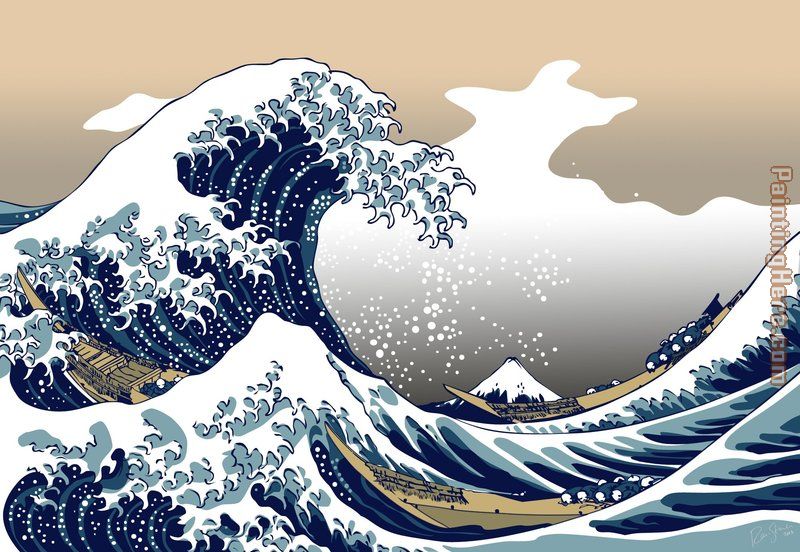 Unknown Artist The Great Wave off Kanagawa by Katsushika Hokusai